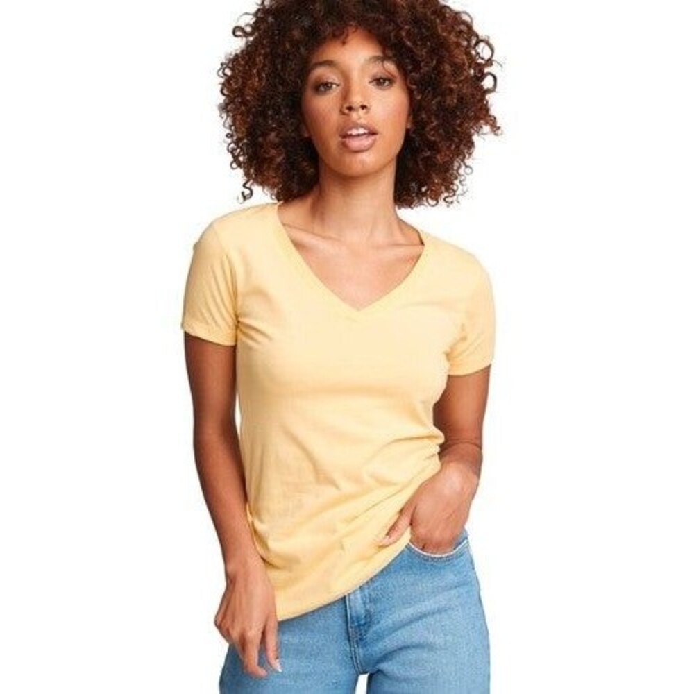 Next Level Women's 'Junior Fit' Ideal V-Neck T-Shirt - XL